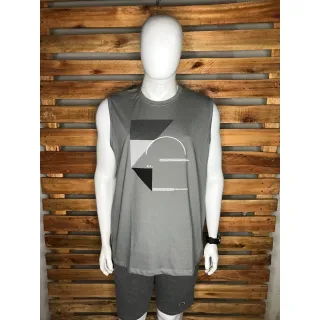 Regata Masculina Plus Size G1 G2 G3 Camiseta - Verde Mescla