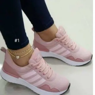 Envio imediato! Tênis feminino esportivo para academia e caminhada - Branco