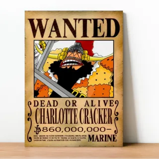 Coleção Exclusiva One Piece: Placa Decorativa Wanted Recompensa - 23