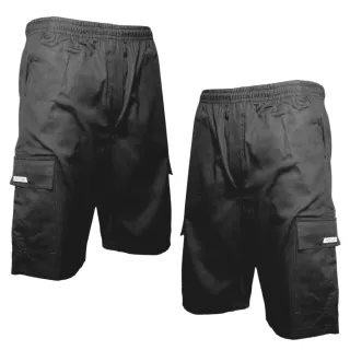 Bermuda Cargo Elástico Masculina - Brin Bermudas Masculinas - Azul-marinho