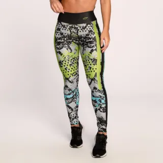 Legging Fitness Roxa Estampada Suplex Feminina Academia - P