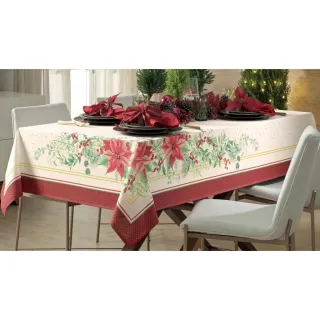 Promoção Toalha de Mesa Renda de Natal para 6 Cadeira - Único