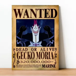 Coleção Exclusiva One Piece: Placa Decorativa Wanted Recompensa - 23