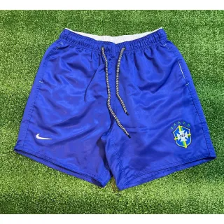 Short Copa do Mundo Tactel Bordado Seleção Brasileira Neymar - Verde Neon (liso)
