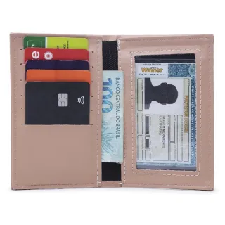 Carteira Premium Feminina Porta Cartão Pequena - Raryel - palha