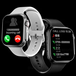 Relógio Inteligente iwo 8 Ultra Series - Chamada NFC SOS Siri ECG Bluetooth - 8 Ultra Vermelho