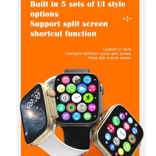 Relógio Inteligente iwo 8 Ultra Series - Chamada NFC SOS Siri ECG Bluetooth - 8 Ultra Vermelho