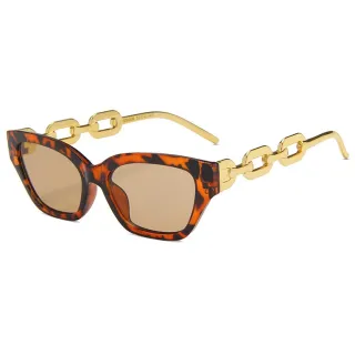 Moda Vintage para Gatos: Óculos de Sol Pequenos com Corrente - C2