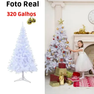 Decoração de Natal - Árvore de 1,50 metros com 450 galhos - 1,50 Metros / 300 Galhos