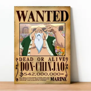 Coleção Exclusiva One Piece: Placa Decorativa Wanted Recompensa - 23