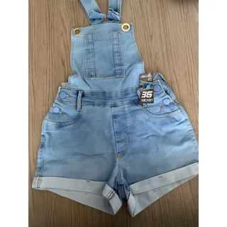 Lycra Jeans Macaquinho com estilo e conforto - Azul Escuro