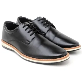 Estiloso Sapato Oxford Derby Masculino Confortável Moderno Atemporal - Marrom