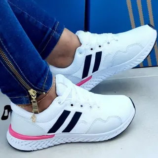 Envio imediato! Tênis feminino esportivo para academia e caminhada - Branco
