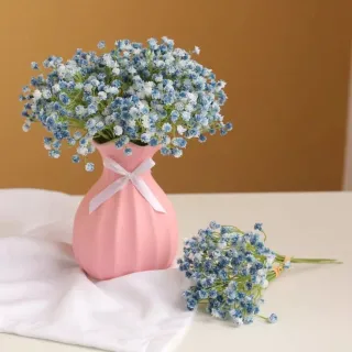 Capim Artificial Mini - Decoração Realista - Azul