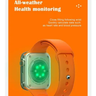 Relógio Inteligente iwo 8 Ultra Series - Chamada NFC SOS Siri ECG Bluetooth - 8 Ultra Vermelho