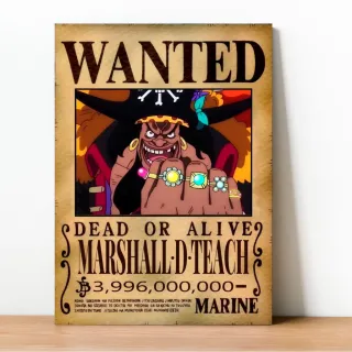 Coleção Exclusiva One Piece: Placa Decorativa Wanted Recompensa - 23