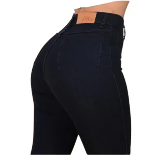 Promoção Moda: Calça Jeans Feminina Cós Alto Levanta Bumbum - Azul Claro