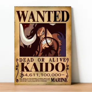 Coleção Exclusiva One Piece: Placa Decorativa Wanted Recompensa - 23