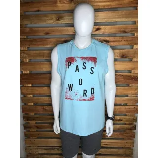 Regata Masculina Plus Size G1 G2 G3 Camiseta - Verde Mescla