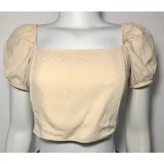 Ciganinha Feminina Cropped de Amarrar nas Costas - Marrom