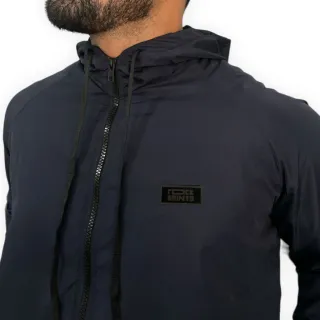 Impermeável Preto Masculina Semi Forrada Corta Vento - REF 03 PRETO