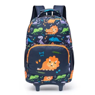Mochila de Rodinhas Dinossauros Kit Escolar Spector + Estojo + Lancheira - PANDA