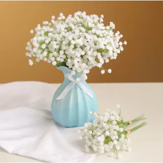 Capim Artificial Mini - Decoração Realista - Azul
