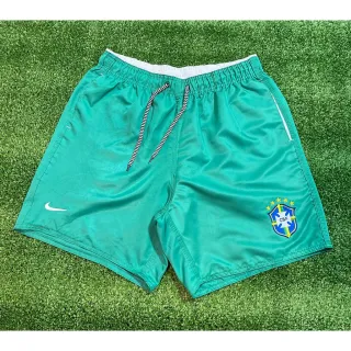 Short Copa do Mundo Tactel Bordado Seleção Brasileira Neymar - Verde Neon (liso)