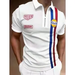 Camisa Polo Masculina de Verão Manga Curta Gola Torcida - L-04