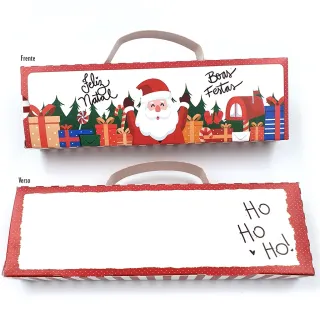 Embalagem de Natal - Monta Fácil Chocobox com Alça para Bis - 10 caixas