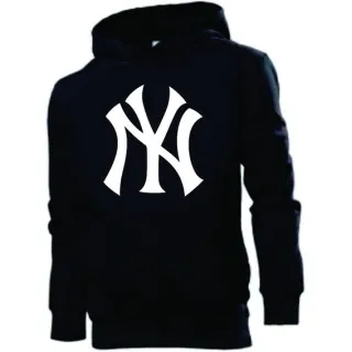 Blusa de Frio Canguru Moletom Feminino em Algodão New York NY - Cinza