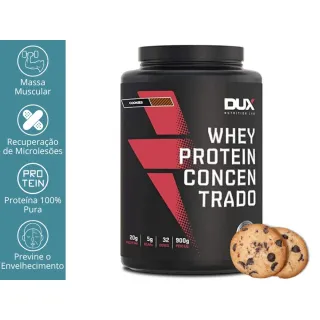 DUX NUTRITION Whey Protein Concentrado 900g - Promoção - SEM SABOR