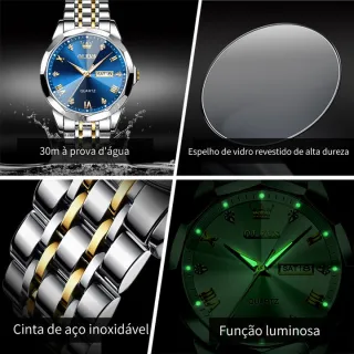 Relógio Masculino Casual OLEVS à Prova D