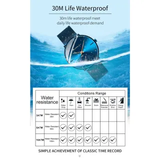 Marca Original Relógio Masculino CRRJU Ultra Fina Esportiva Negócios - preto prata