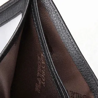 Porta-Cartões de Crédito Fina Retrô Masculina em Couro - Moda Nova - Preto