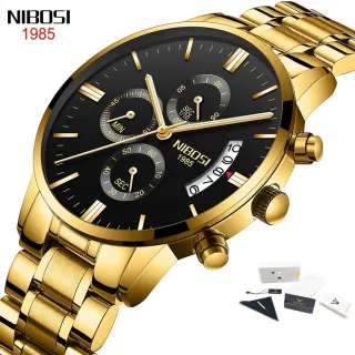 Luxury Men's Fashion Military Quartz Wristwatch - NIBOSI Famous Brand