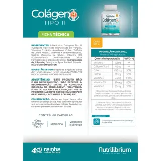 Colágeno Nutrilibrium Premium Tipo 2 + Verisol Ácido Hialurônico 200g - Laranja com Acerola