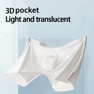 Calcinha Masculina Gelada Sem Costura Ultra Fina Sexy - Azul