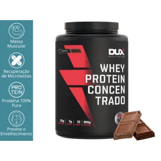 DUX NUTRITION Whey Protein Concentrado 900g - Promoção - SEM SABOR
