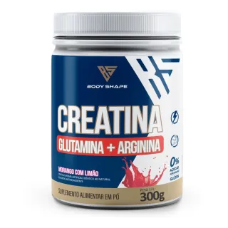 Body Shape Creatina + Glutamina + Arginina 300g - Abacaxi com Limao