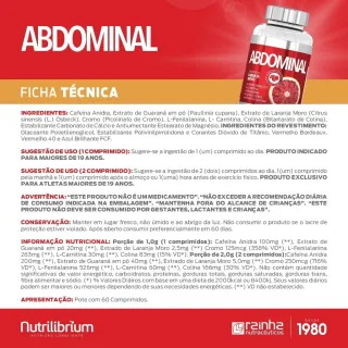 Abdominal Nutrilibrium: Laranja Moro + Cafeína + Cromo - SEM SABOR