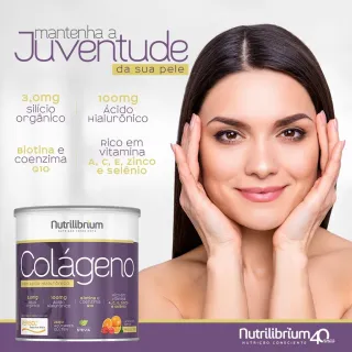 Colágeno Nutrilibrium Premium Tipo 2 + Verisol Ácido Hialurônico 200g - Laranja com Acerola
