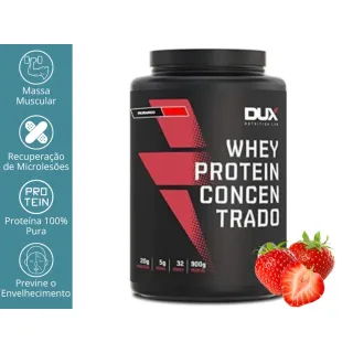 DUX NUTRITION Whey Protein Concentrado 900g - Promoção - SEM SABOR