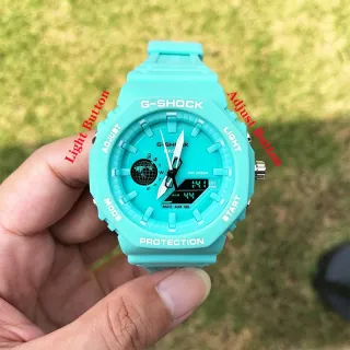 Moda Esportiva Relógio Digital de Pulso Série TMJ Led - Verde