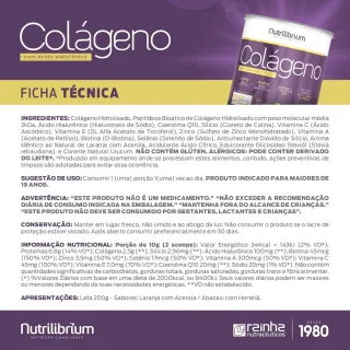 Colágeno Nutrilibrium Premium Tipo 2 + Verisol Ácido Hialurônico 200g - Laranja com Acerola