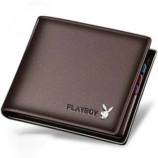 Porta-Cartões de Crédito Fina Retrô Masculina em Couro - Moda Nova - Preto