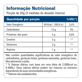 Body Shape Creatina + Glutamina + Arginina 300g - Abacaxi com Limao