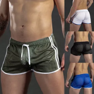 Shorts Masculino de Verão para Exercício Muscular em Casa - Preto