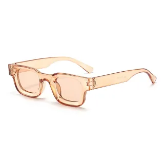Óculos de Sol Vintage Designer Marca Côncavo Preto UV400 - C7.Rosa