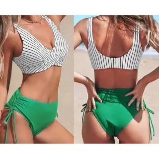 Moda Praia Feminina Colorido Sexy Biquíni 10 Cores - H